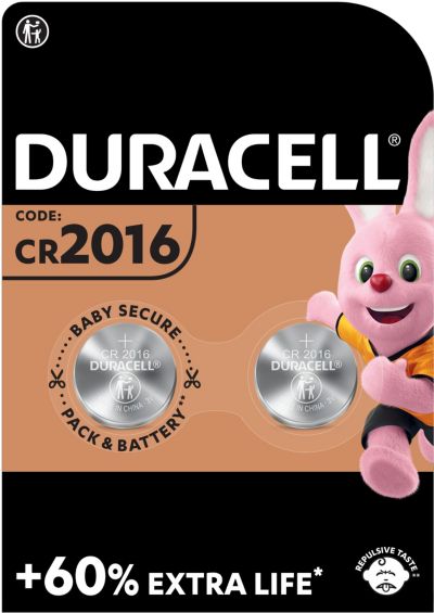 Pile DURACELL DL/CR 2016, pack de 2 unités