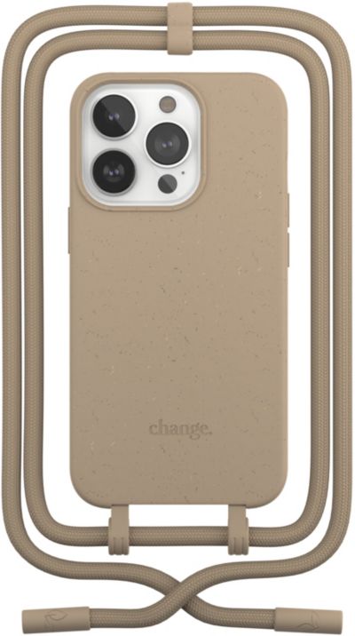 WOODCESSORIES iPhone 14 Pro Max Tour de cou Taupe