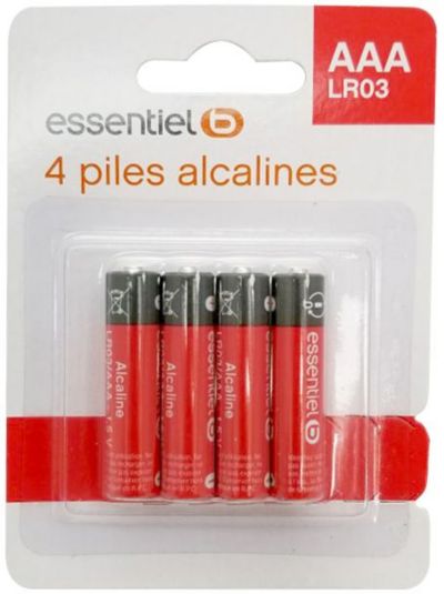 Pile ESSENTIELB LR03 AAA Lot 4 piles