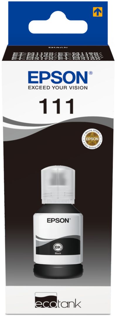 Cartouche d'encre EPSON Bouteille d'Encre Ecotank 111 Noire (Pigmentée) - C13T03M14A