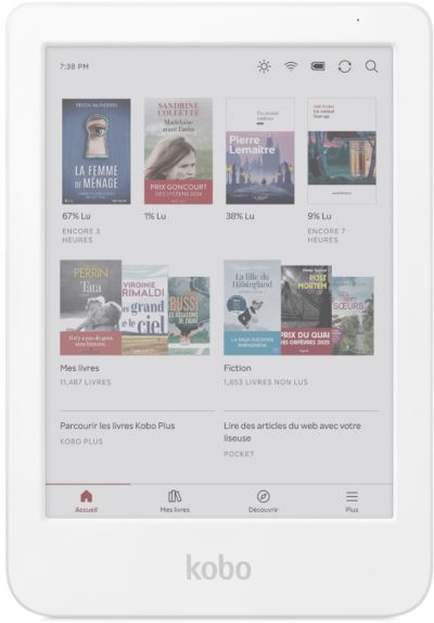 Liseuse eBook KOBO Clara Colour Blanche