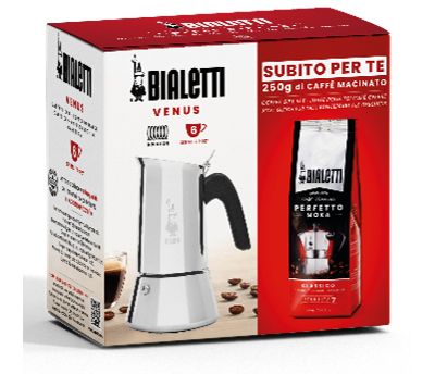 BIALETTI VENUS 6cups + Perfetto Moka Classic 250g
