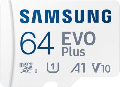 Carte Micro SD SAMSUNG 64Go Evo plus avec adaptateur