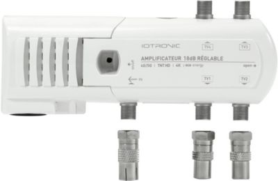 intérieur 4 TV 18db réglable avec LED