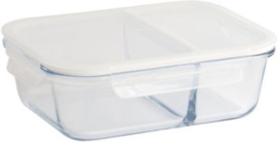 PEBBLY en verre rectangulaire compartiment