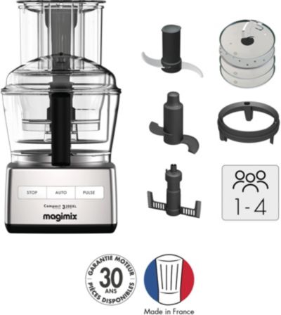 Robot multifonction MAGIMIX CS 3200 XL Chrome Mat 18371F