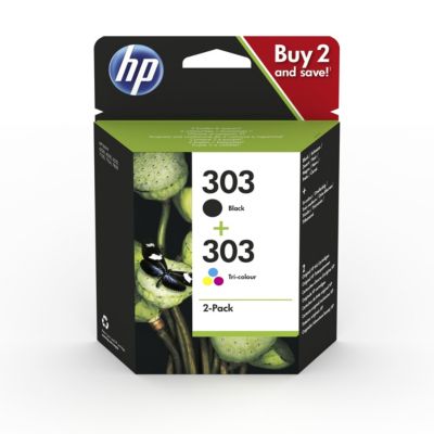 HP 303 noire + 3 couleurs