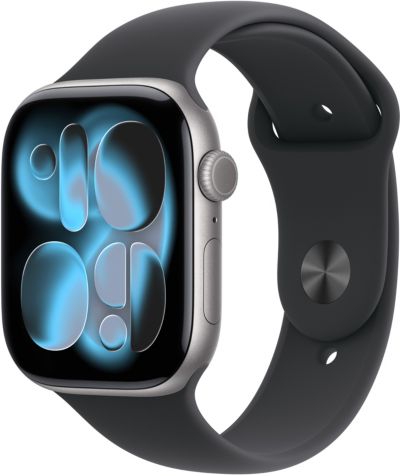 Montre connectée APPLE WATCH 46mm Alu Gris Sid / Noir Serie 11 M/L