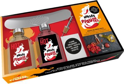 Coffret cuisine HACHETTE Huiles et sauces pimentées