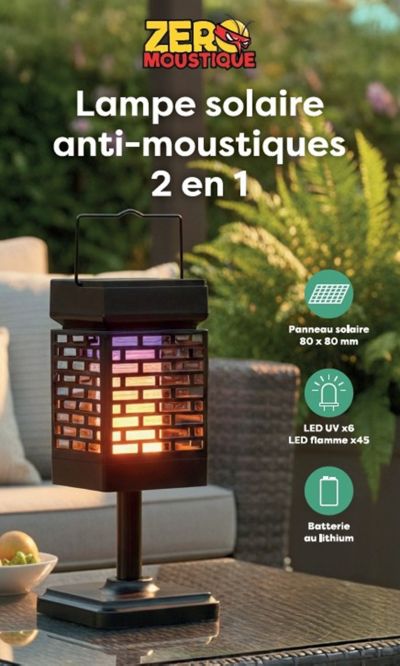 Appareil anti moustique ZEROMOUSTIQUE solaire anti-moustique