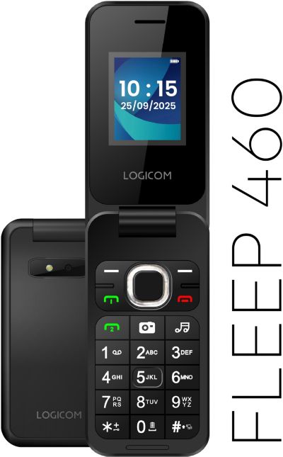 Téléphone portable LOGICOM Fleep 460 Noir