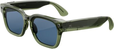 Lunettes connectées META Glasses Fury Vert foncé verres bleu clair