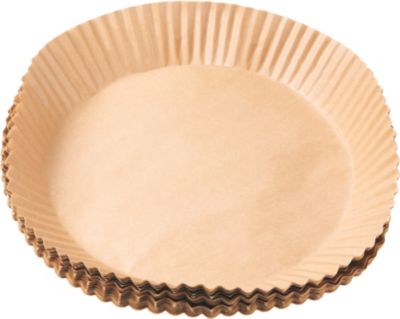Papier ESSENTIELB Lot de 100 Feuilles Rondes 19cm Jetables Antiadhésif - Anti-salissure pour AirFryer et Four