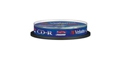 VERBATIM CD R 700MB 10PK Spindle 52x