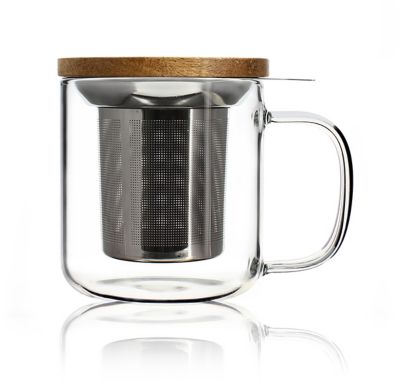 OGO LIVING Tisanière Gustave en verre Borosilicate
