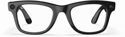 Lunettes connectées META Ray-Ban Wayfarer, Noir Brillant, Transparent