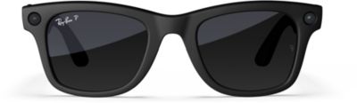 Lunettes connectées META Ray-Ban Wayfarer (grande), Noir Mat, Dégradé Graphite Polarisé