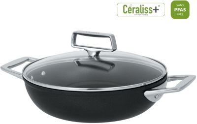 Sauteuse CRISTEL 28 CM 2 ANSES CASTEL PRO FIXE ULTRALU CE