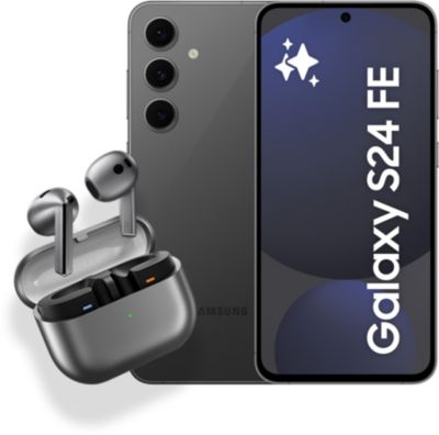 SAMSUNG Pack S24FE 5G 128 Go graphite + Galaxy Buds3
