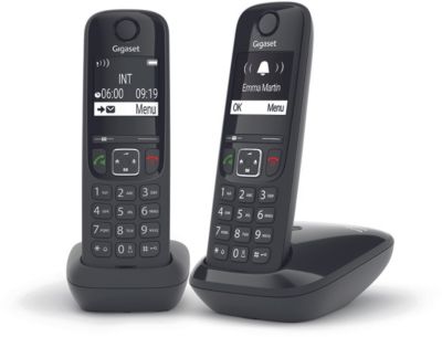 Téléphone sans fil GIGASET AS690 Duo Noir