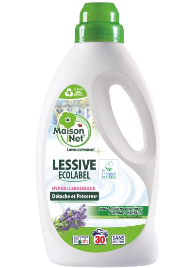 MAISON NET Lessive Ecolabel Lavande 1.5L 30 lavages