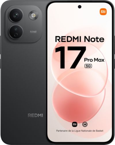 Smartphone XIAOMI Redmi Note 17 Pro Max 5G 256Go Noir