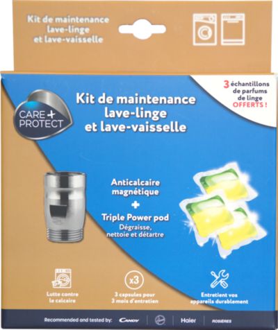 KIT CARE+PROTECT de maintenance détartrant lavage
