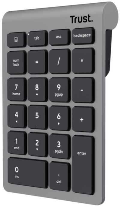 Pavé numérique TRUST Sans fil en aluminium