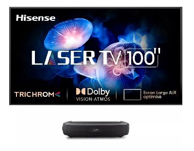 HISENSE 100L9HD Laser TV + écran ALR FRESNEL